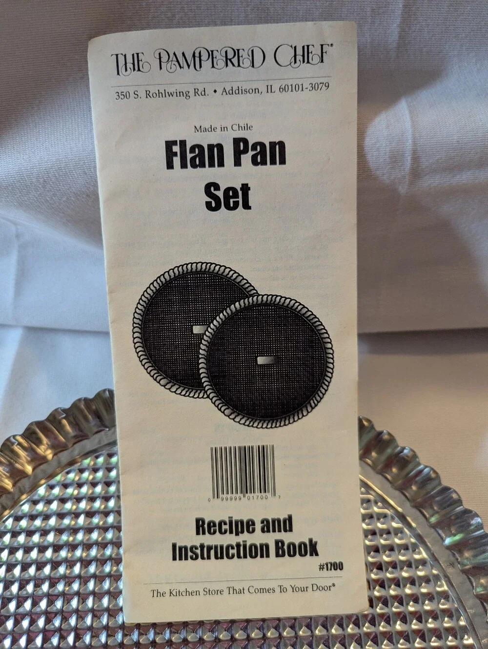 Pampered Chef Flan Pan Set. Set Of 2 Pans Brand New  # 1700